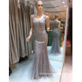 Sexy Beads Mermaid Women Made In China See Through Back Evening Dresses 2017